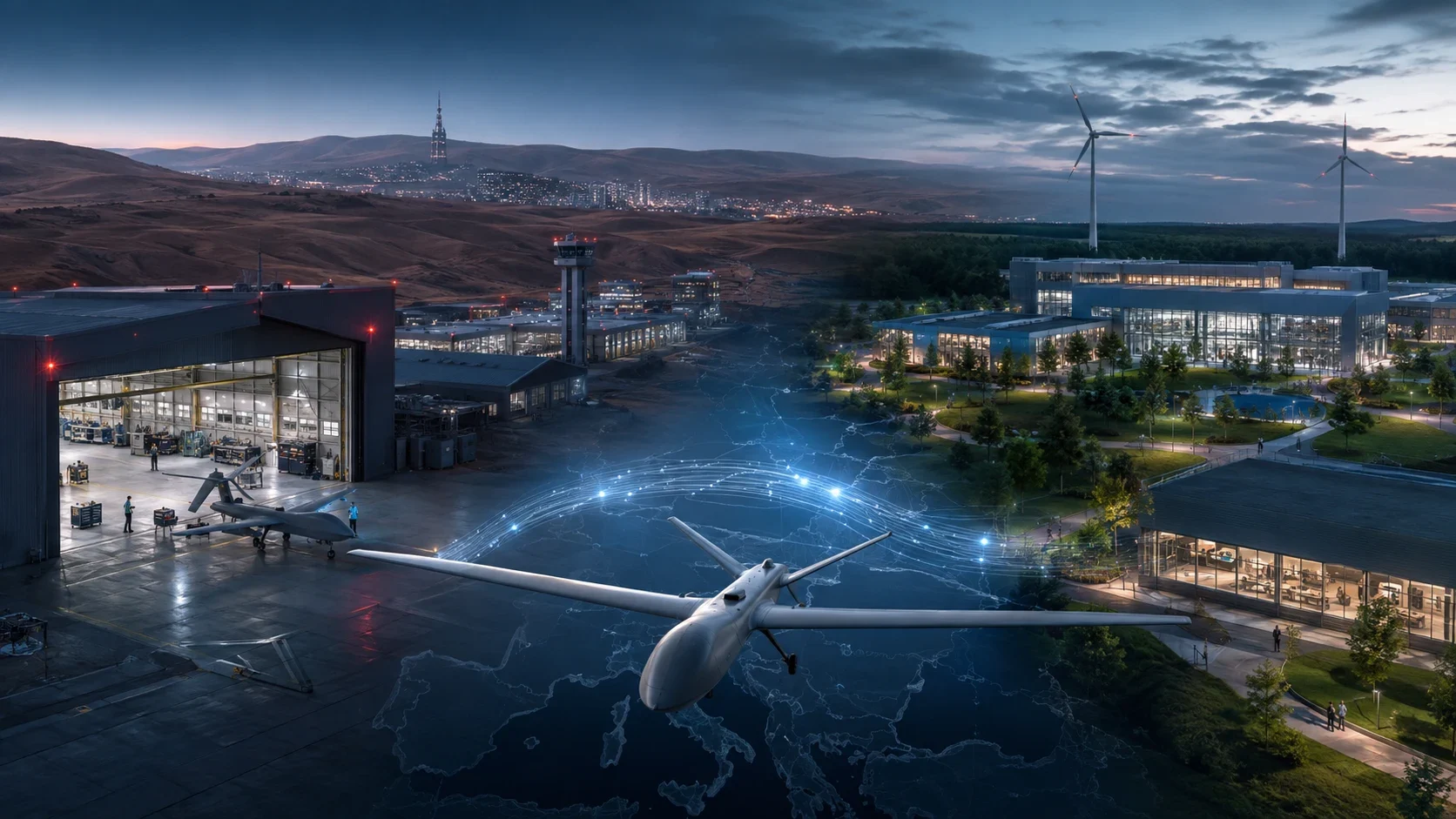 Illustrative unmanned aircraft and technology facilities